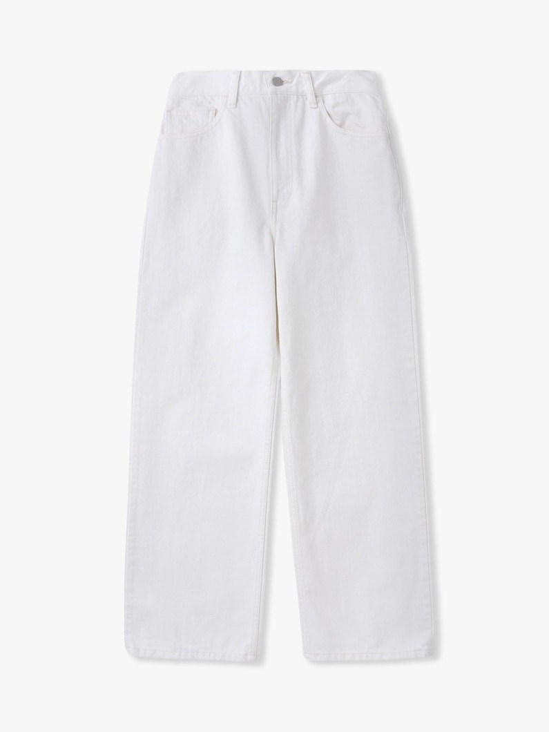 カツラギ カラーデニム パンツ 詳細画像 white 6