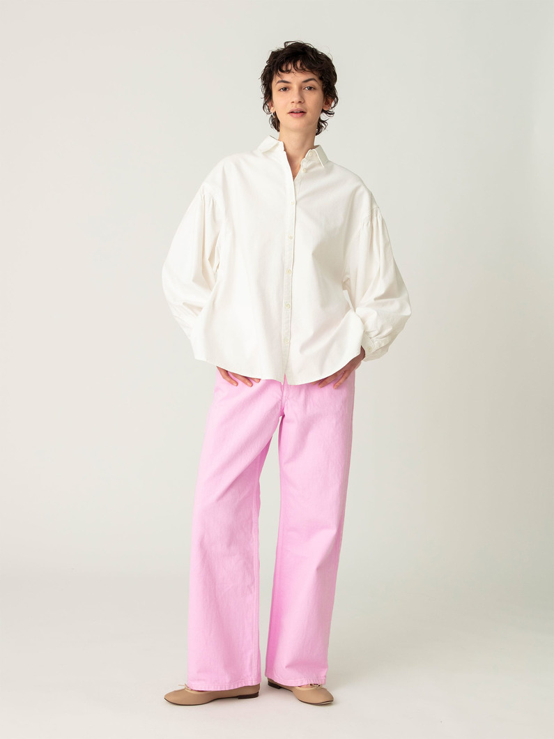 カツラギ カラーデニム パンツ 詳細画像 pink 2