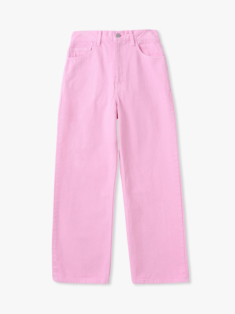 カツラギ カラーデニム パンツ 詳細画像 pink 5