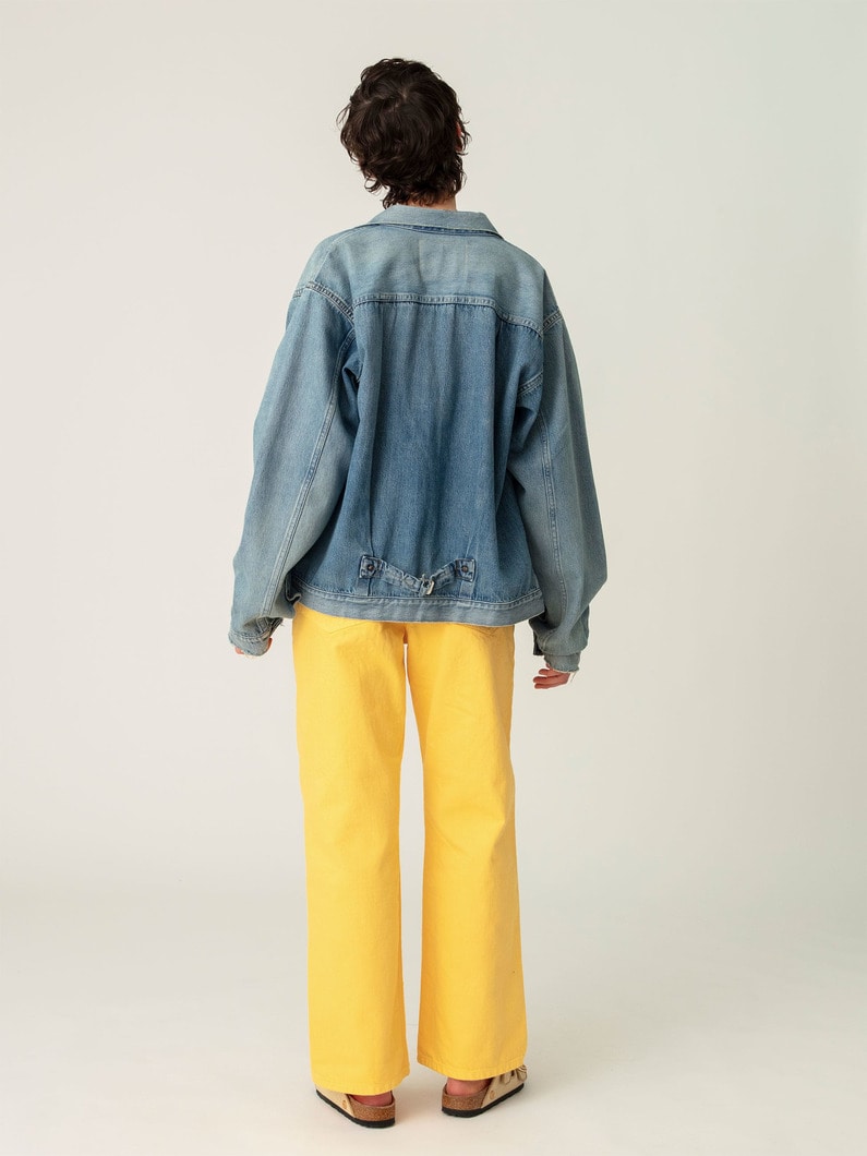 カツラギ カラーデニム パンツ 詳細画像 yellow 2