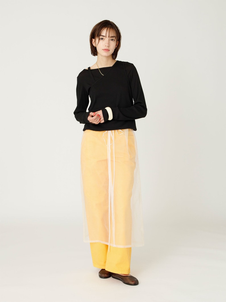 カツラギ カラーデニム パンツ 詳細画像 yellow 5