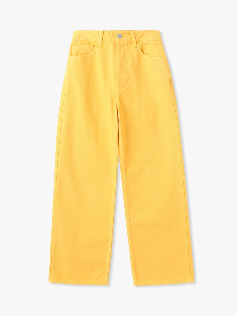 カツラギ カラーデニム パンツ 詳細画像 yellow 6