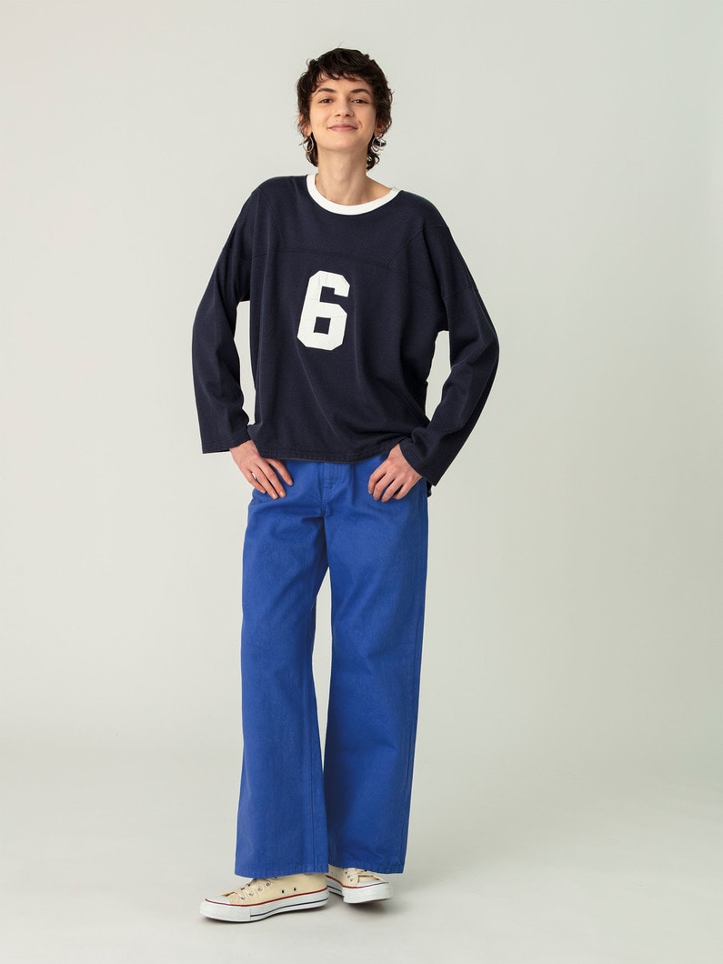 カツラギ カラーデニム パンツ 詳細画像 blue