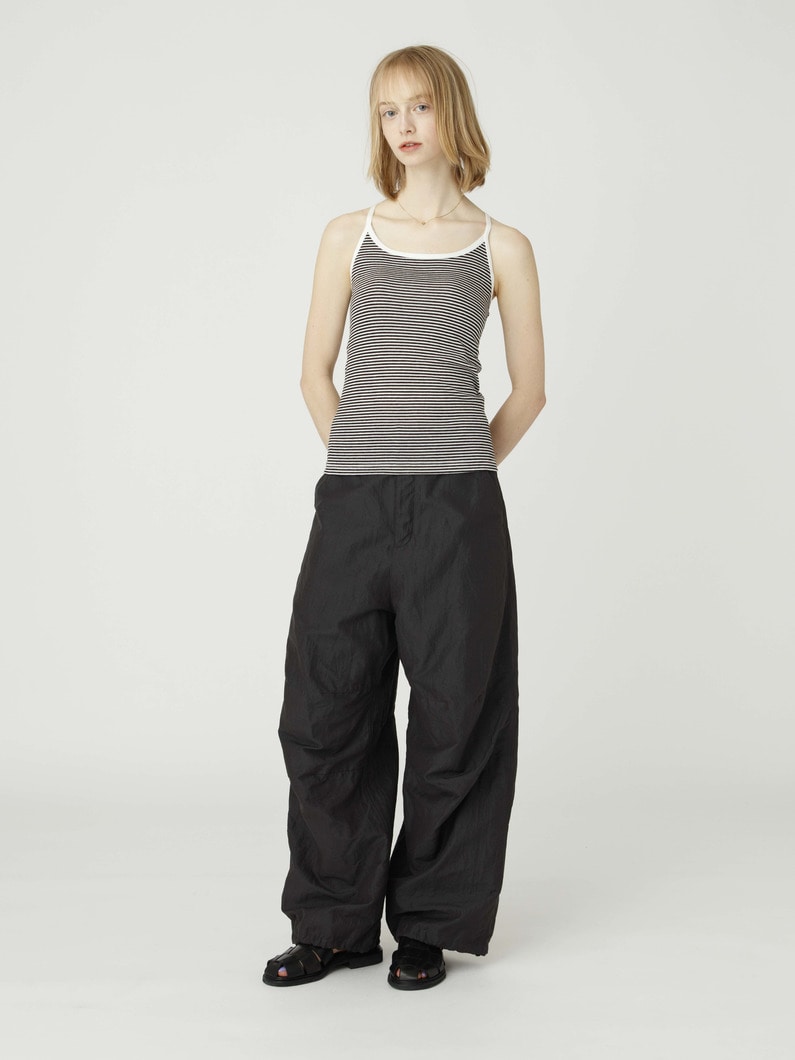 シルクリネン ポプリン スノーパンツ 詳細画像 charcoal gray