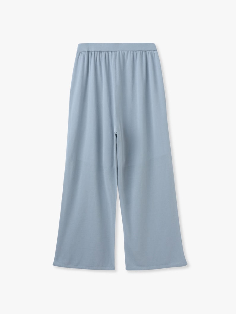 ハイツイスト コットン ニット ワイドパンツ 詳細画像 blue gray 1