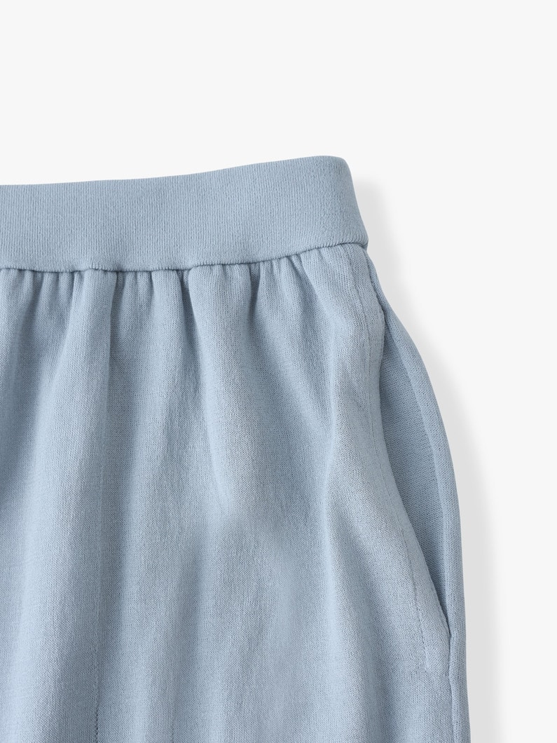 ハイツイスト コットン ニット ワイドパンツ 詳細画像 blue gray 3