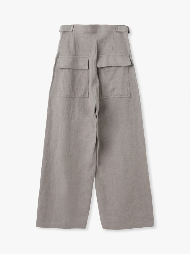 リネンツイル ベイカーパンツ 詳細画像 beige 1