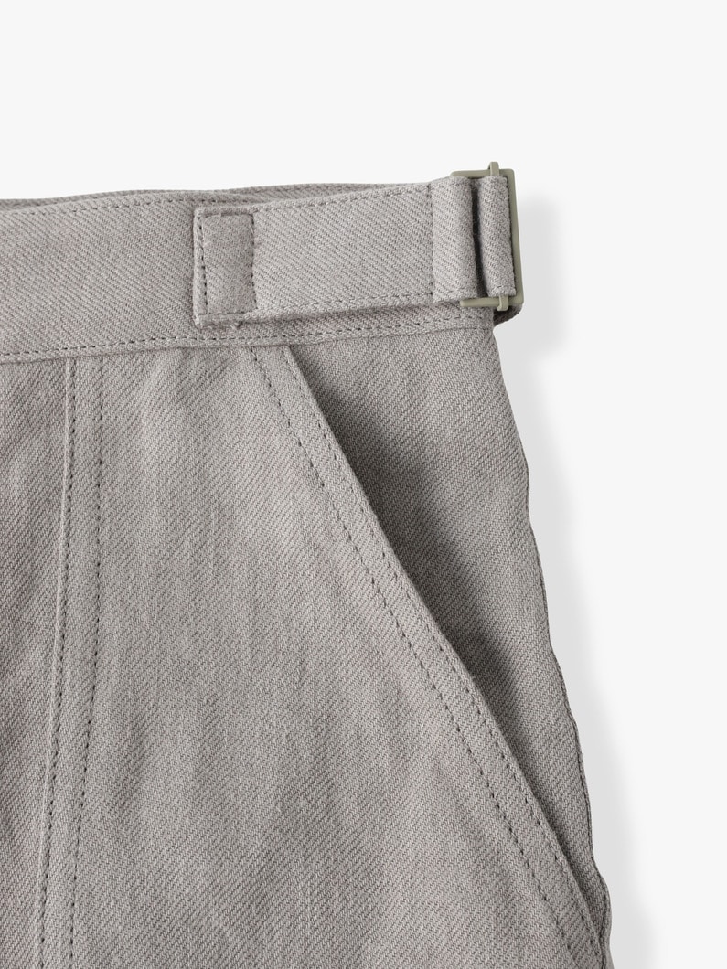 リネンツイル ベイカーパンツ 詳細画像 beige 3