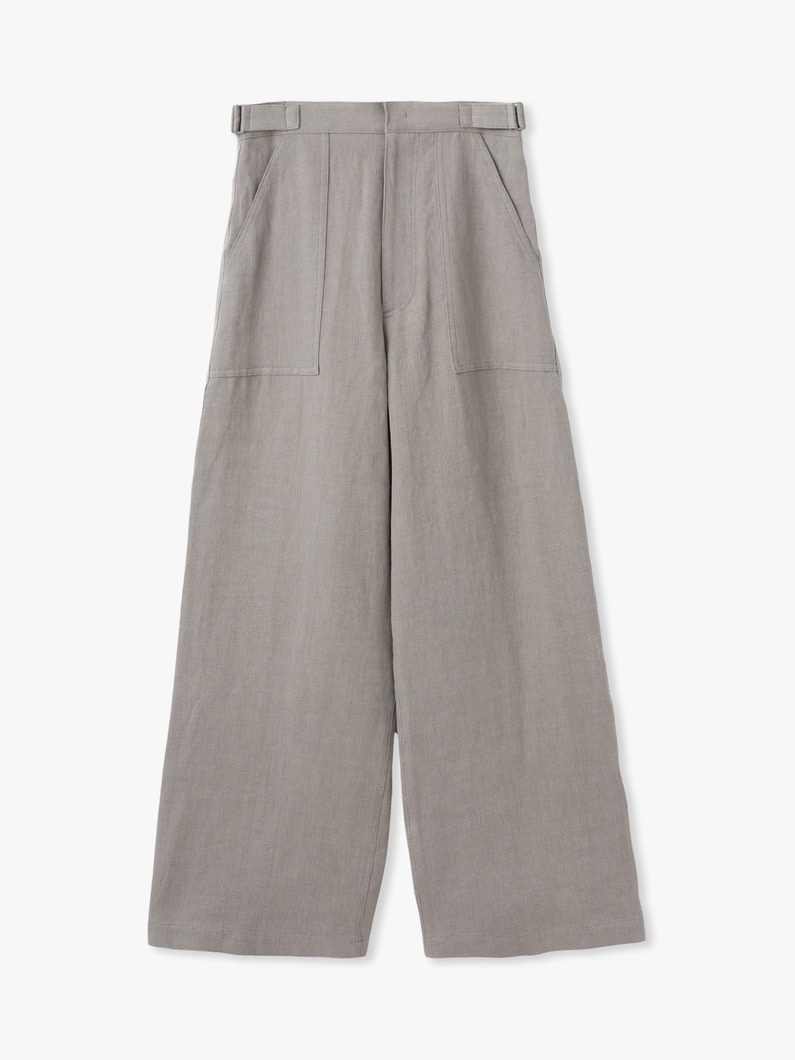 リネンツイル ベイカーパンツ 詳細画像 beige 1