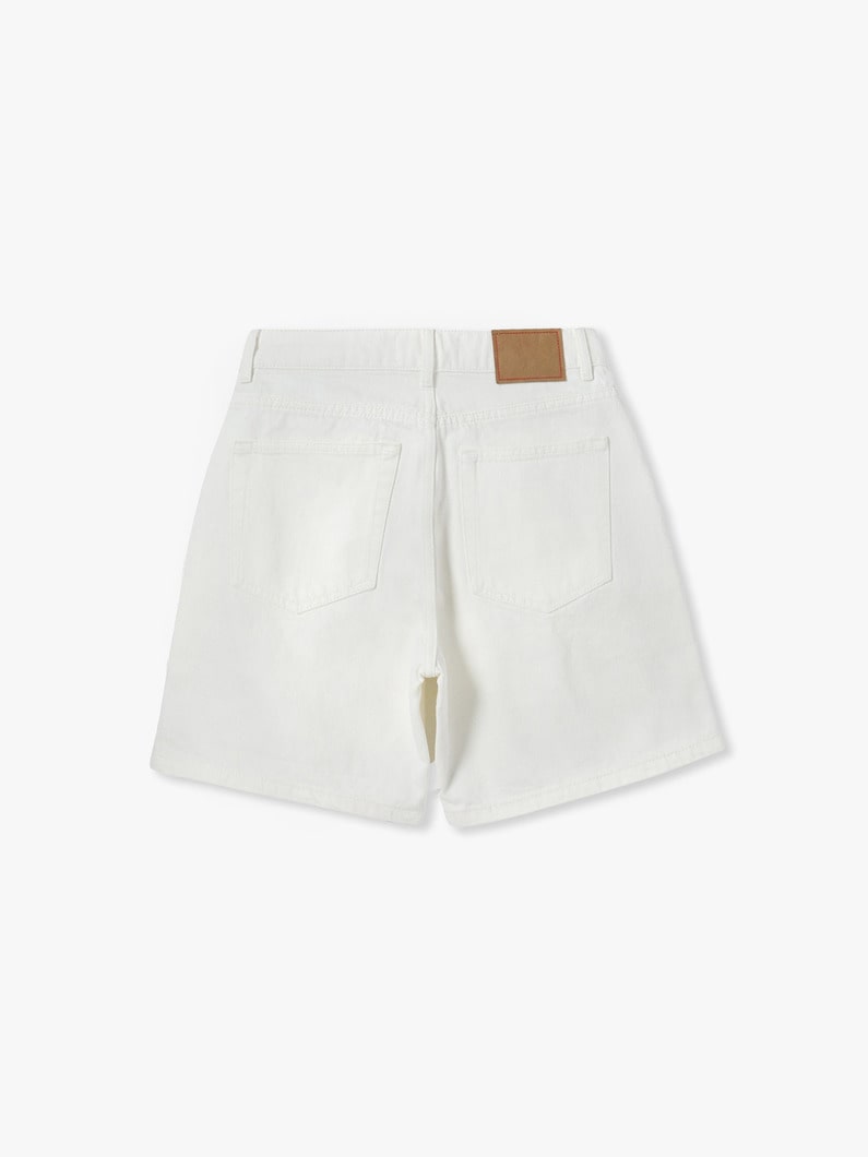 ベレン デニム ショーツ（ホワイト） 詳細画像 white 1