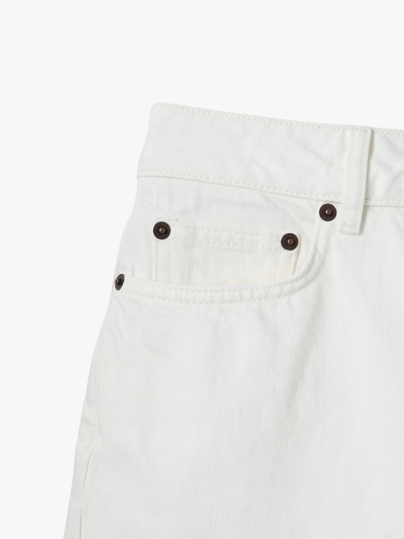 ベレン デニム ショーツ（ホワイト） 詳細画像 white 3