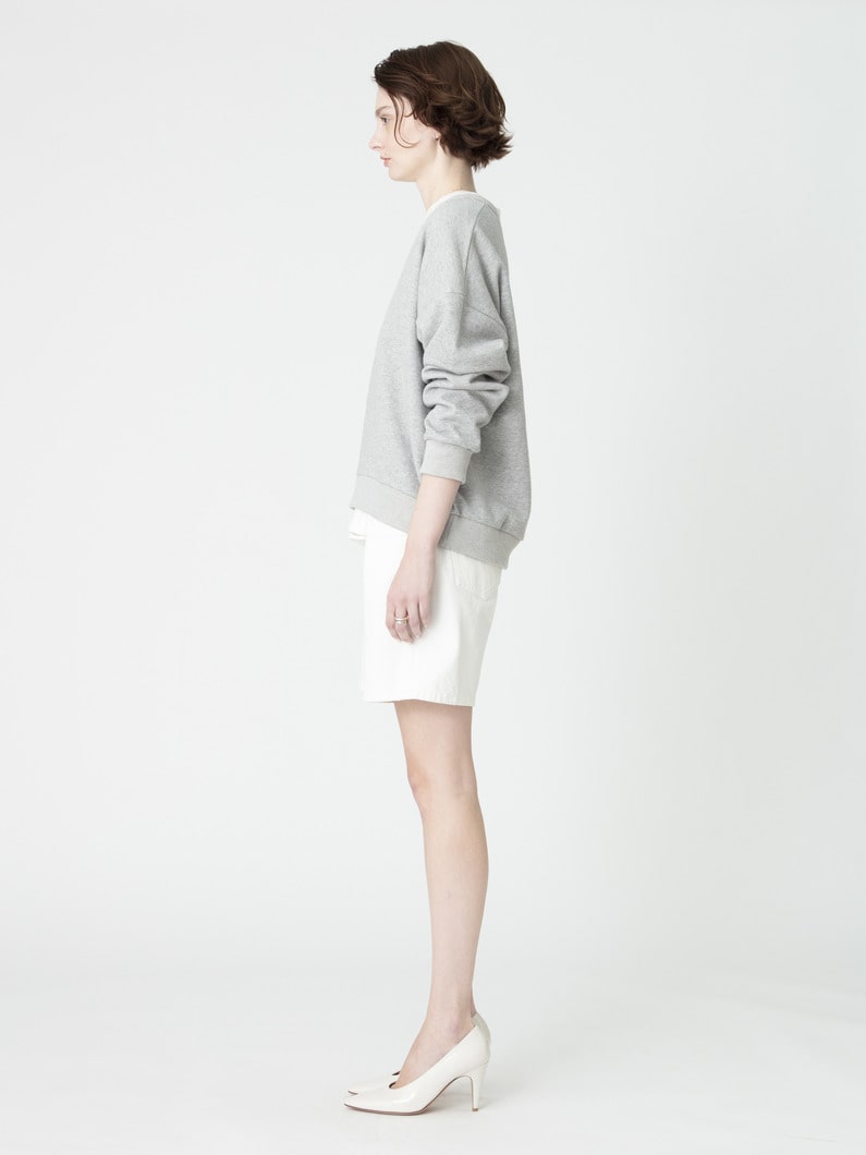 ベレン デニム ショーツ（ホワイト） 詳細画像 white 2