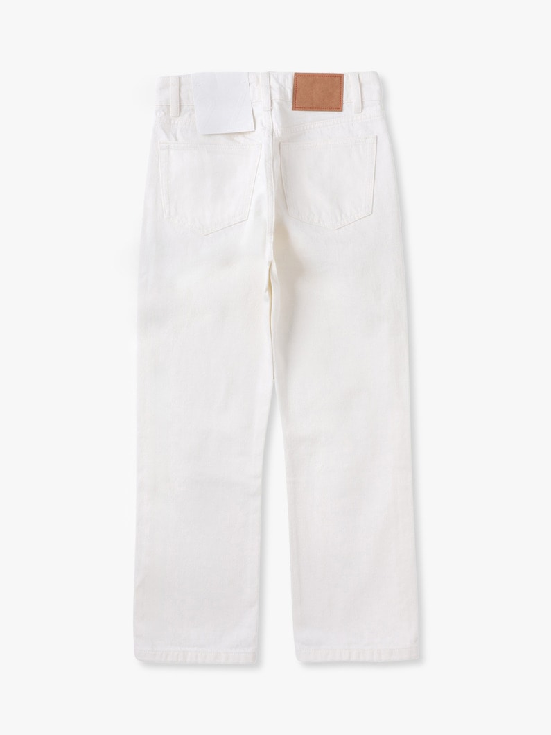 シスリ クロップド デニム パンツ（ホワイト） 詳細画像 white 1