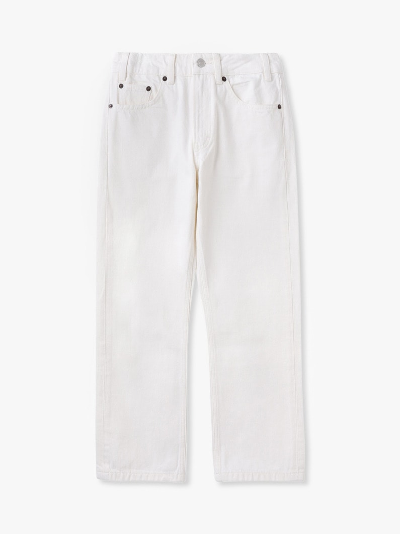 シスリ クロップド デニム パンツ（ホワイト） 詳細画像 white 1