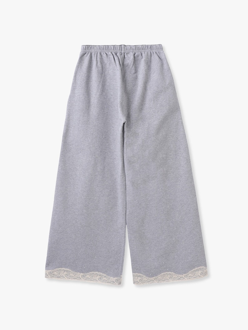 レース スウェット パンツ 詳細画像 light gray 1