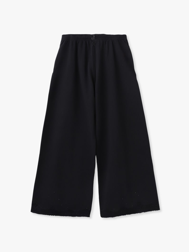 レース スウェット パンツ 詳細画像 black
