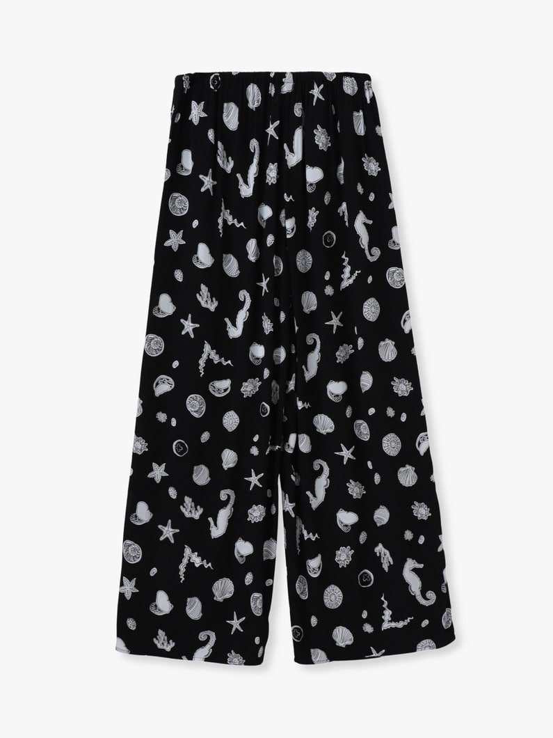 マリンライフ プリント パンツ 詳細画像 black 1