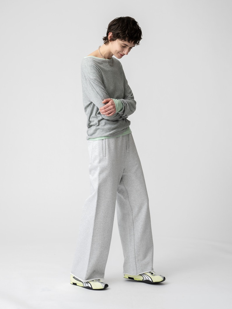 スウェット イージーパンツ（グレー/ピンク/ブルー） 詳細画像 gray 2