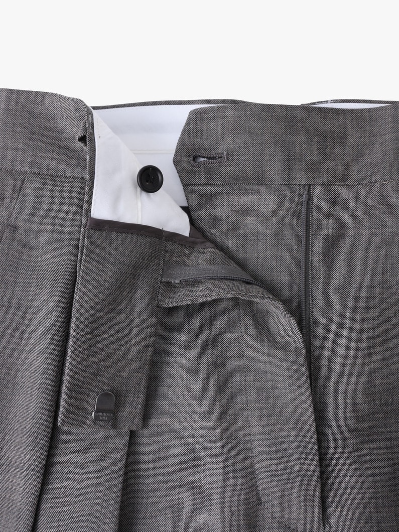 ドライシャンブレー タックパンツ 詳細画像 light brown 2