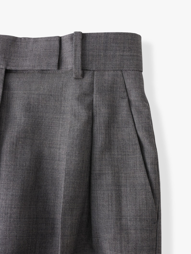 ドライシャンブレー タックパンツ 詳細画像 light brown 3