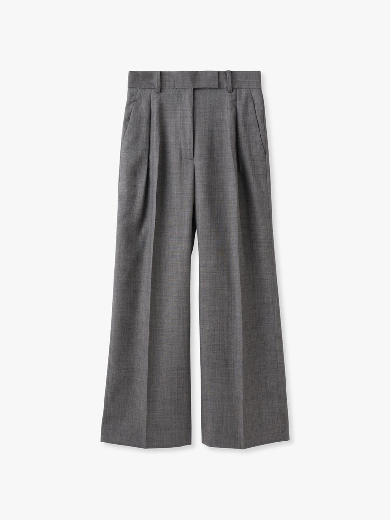 ドライシャンブレー タックパンツ 詳細画像 light brown 1