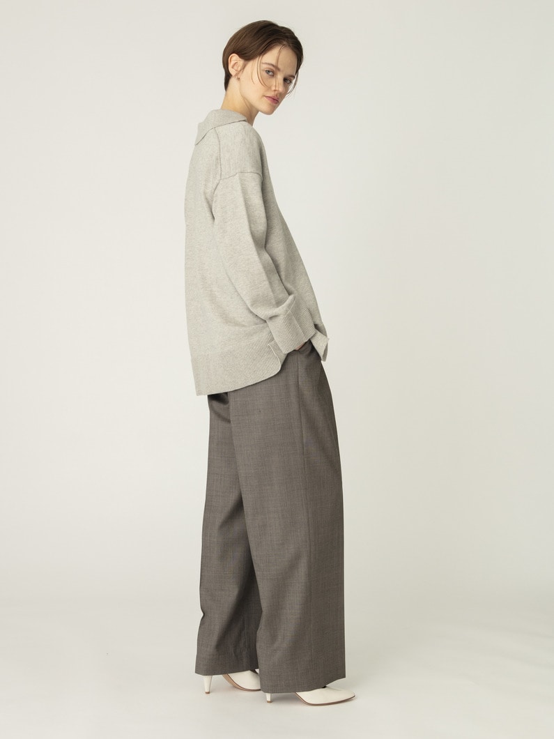 ドライシャンブレー タックパンツ 詳細画像 light brown 3