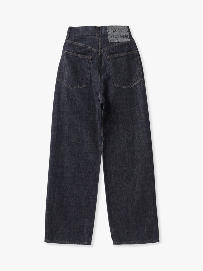 オーガニックコットン デニム  パンツ（ホワイト/ブルー/ブラック/インディゴ） 詳細画像 indigo 1