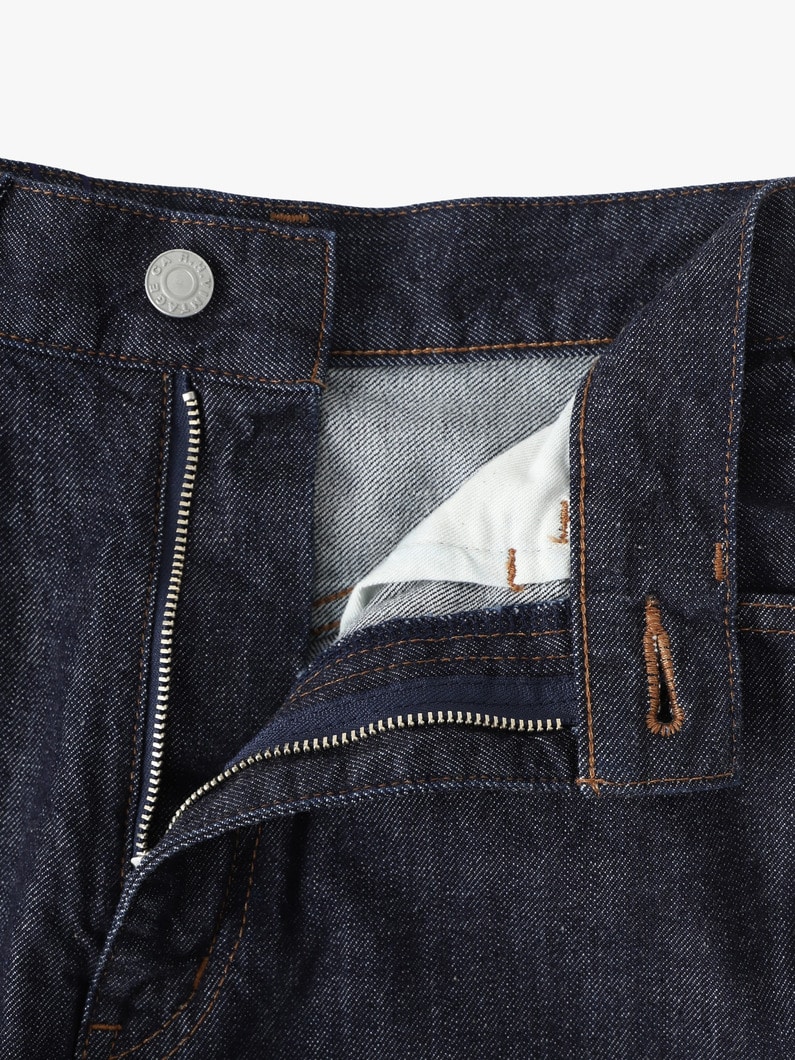 オーガニックコットン デニム  パンツ（ホワイト/ブルー/ブラック/インディゴ） 詳細画像 indigo 2