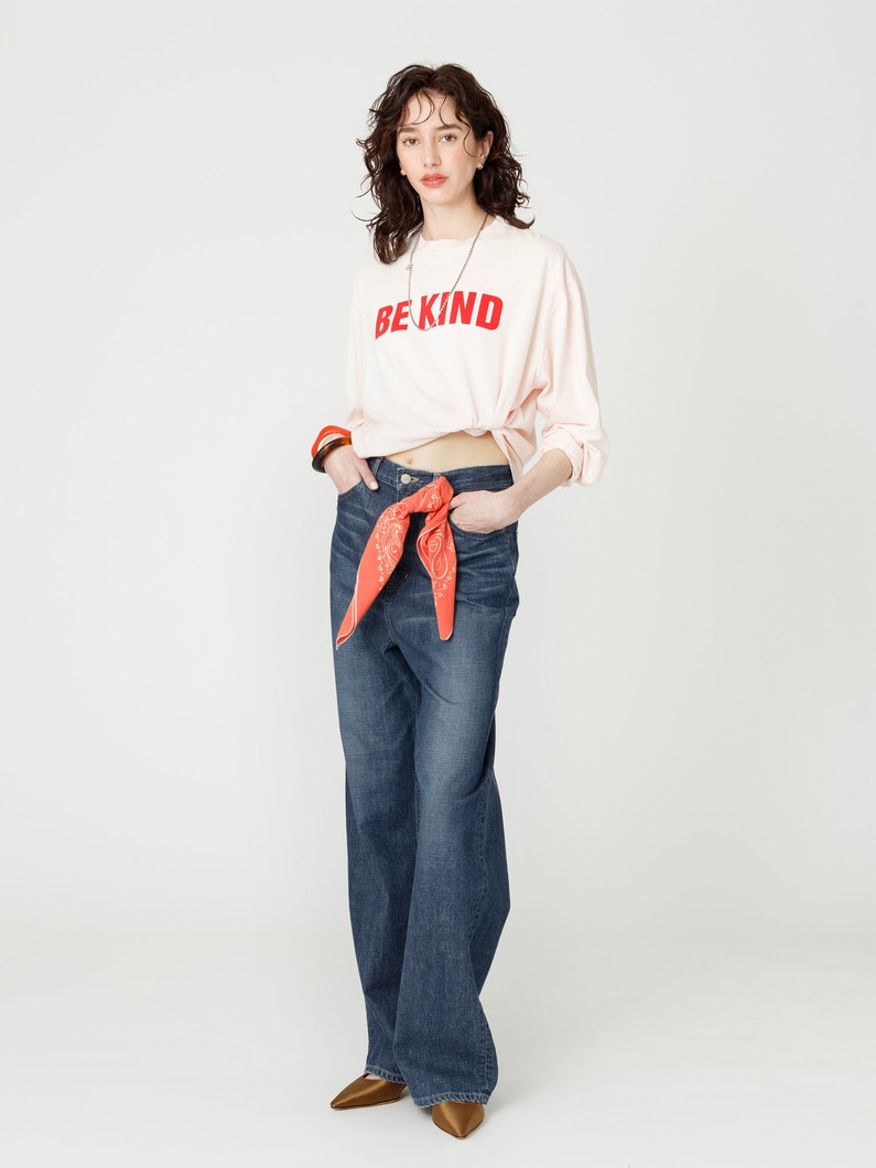 オーガニックコットン デニム  パンツ（ホワイト/ブルー/ブラック/インディゴ） 詳細画像 blue 4