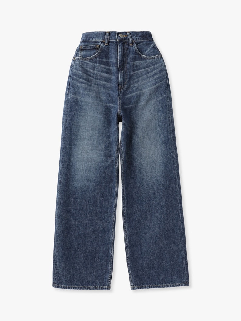 オーガニックコットン デニム  パンツ（ホワイト/ブルー/ブラック/インディゴ） 詳細画像 blue 5