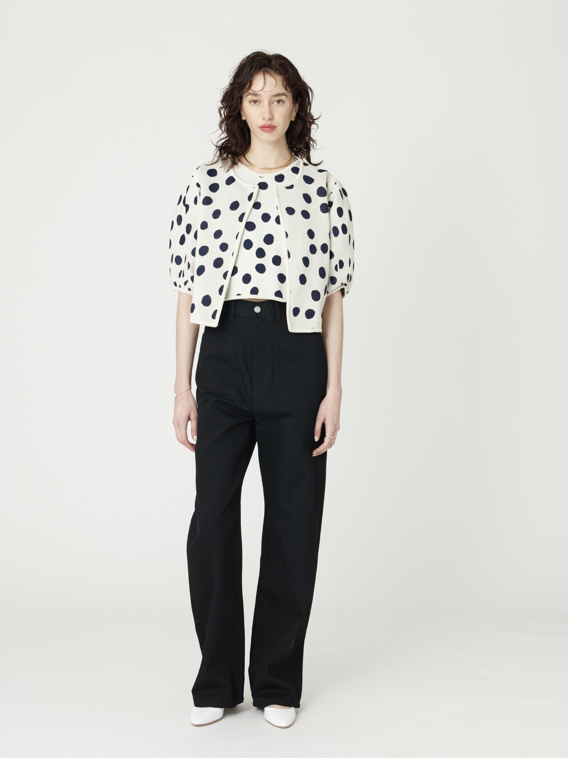 オーガニックコットン デニム パンツ（ホワイト/ブルー/ブラック