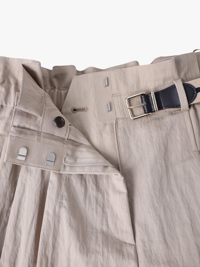 ライトシュリンクコットン パンツ（ベージュ） 詳細画像 beige 2