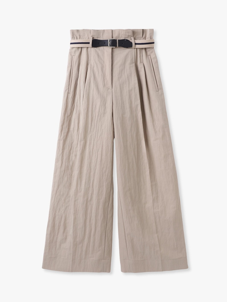 ライトシュリンクコットン パンツ（ベージュ） 詳細画像 beige 1