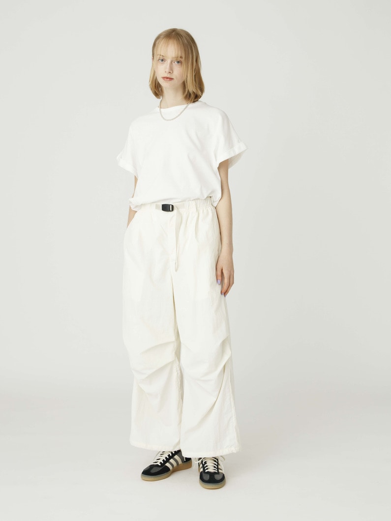 ナイロン パラシュート パンツ 詳細画像 white 4