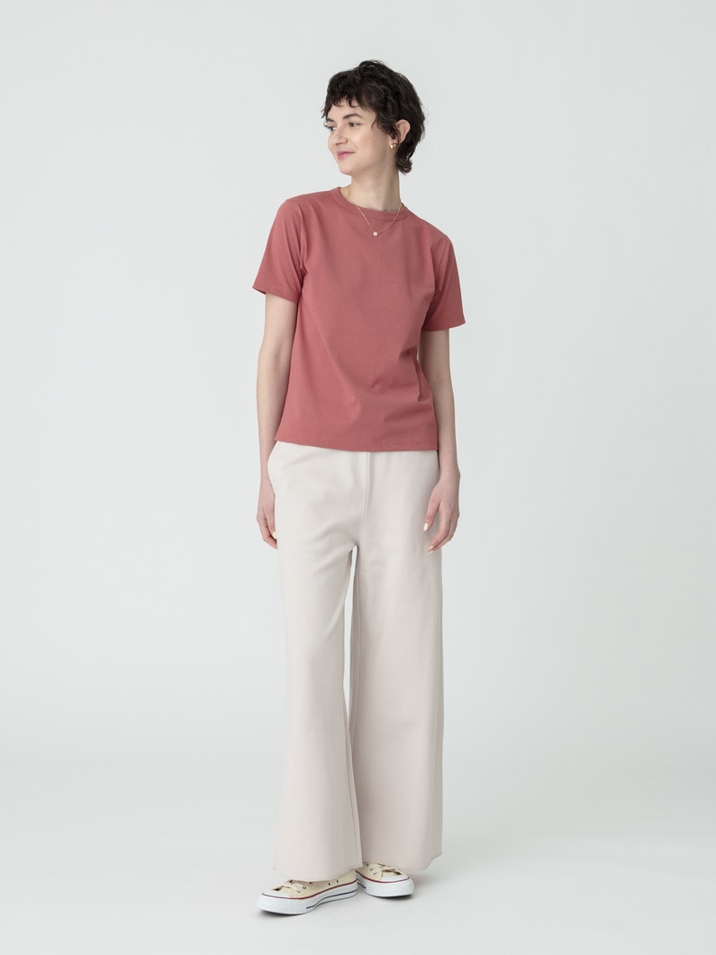 イージー ワイドパンツ（アイボリー/ブラック） 詳細画像 ivory