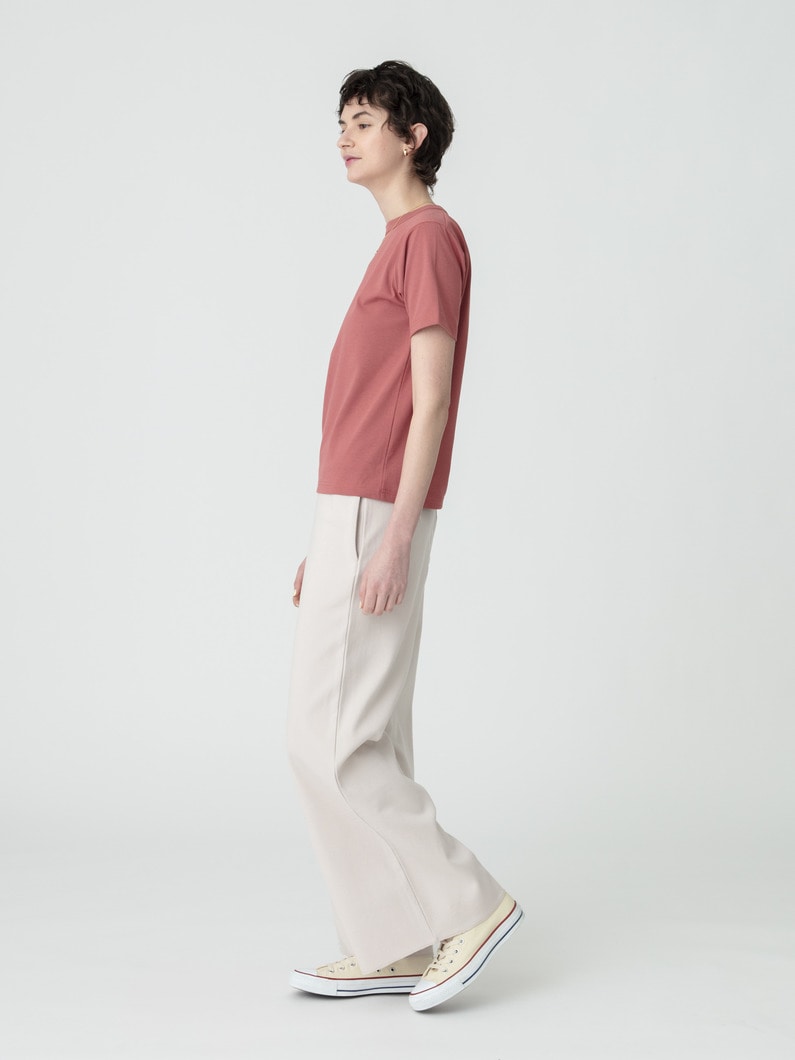 イージー ワイドパンツ（アイボリー/ブラック） 詳細画像 ivory 2