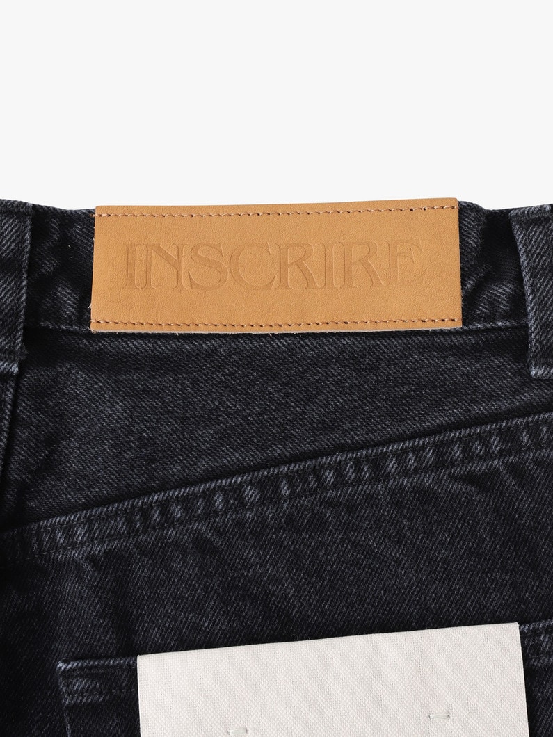 ドット ホール デニム パンツ 詳細画像 black 4