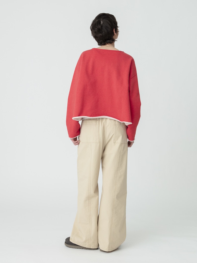 ステッチ イージーパンツ（ベージュ/ブラック） 詳細画像 beige 2