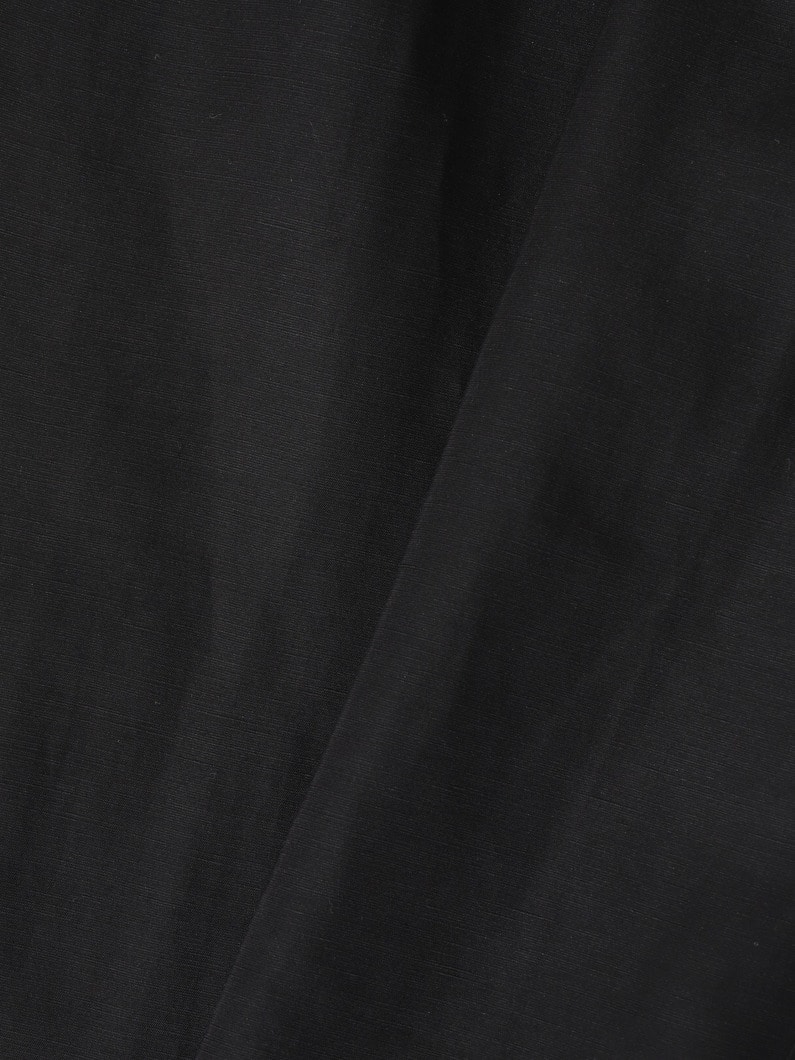 リネンアセテート バレルパンツ（ブラック） 詳細画像 black 3
