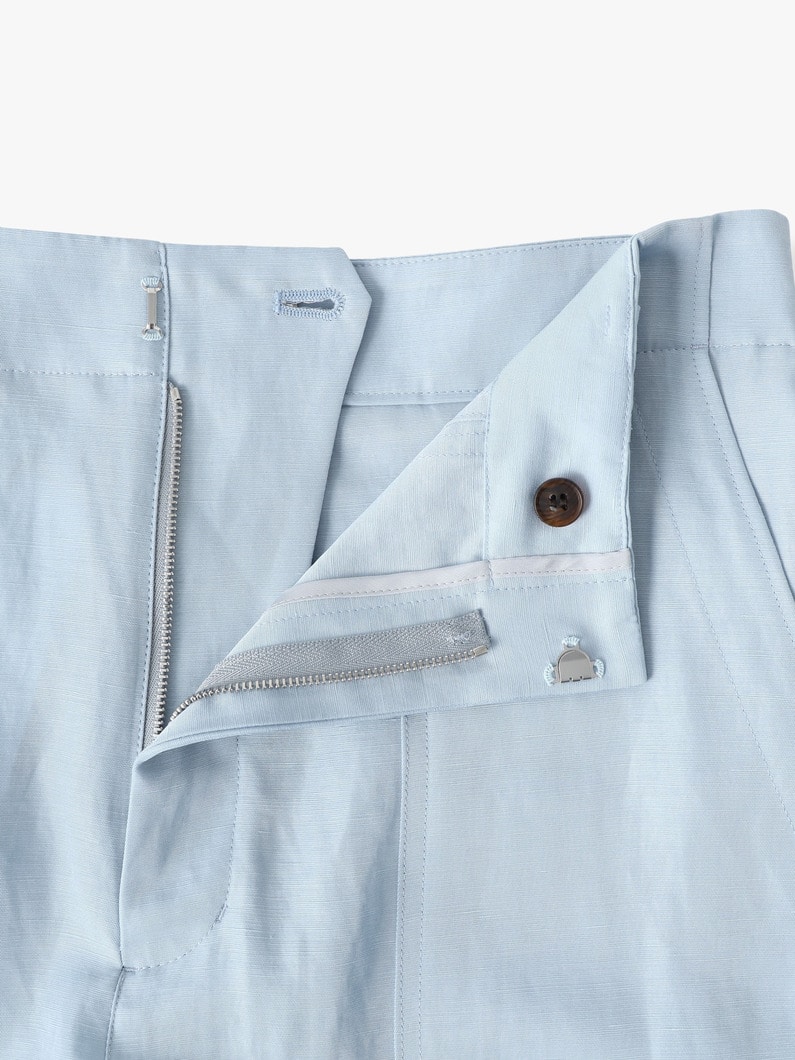 リネンアセテート カーゴパンツ（ライトブルー/ネイビー） 詳細画像 light blue 2