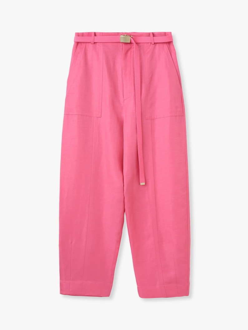 リネンアセテート カーゴパンツ 詳細画像 pink 3
