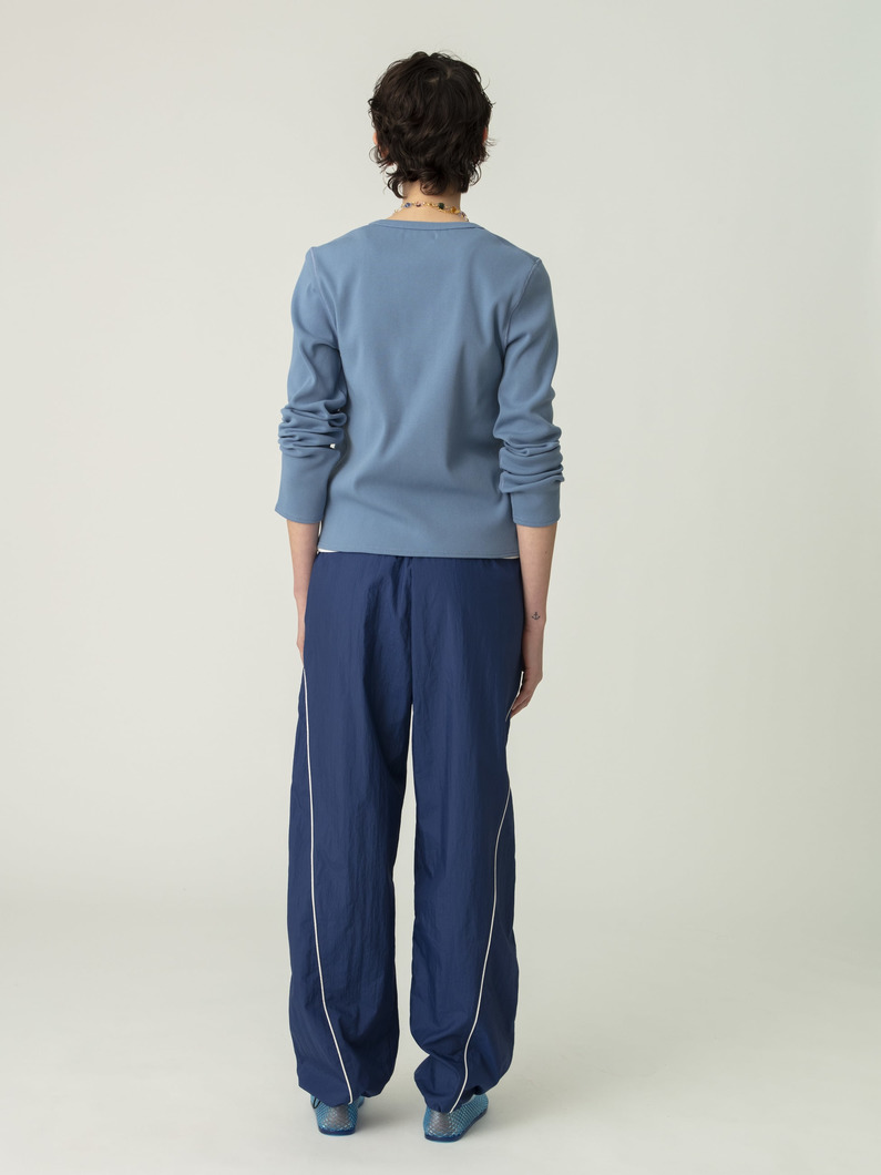 ワッシャーナイロン トラックパンツ（ブルー/ブラック） 詳細画像 blue 3