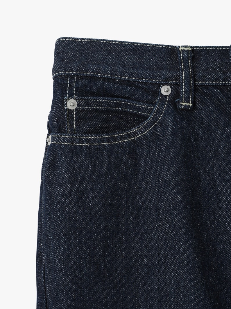 フレア デニムパンツ（ホワイト/ロウインディゴ） 詳細画像 white 3