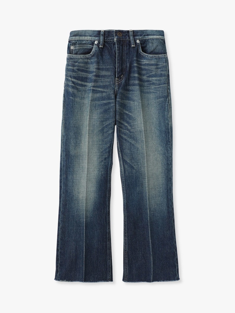 フレア デニムパンツ（エイジングブルー） 詳細画像 aging blue 6