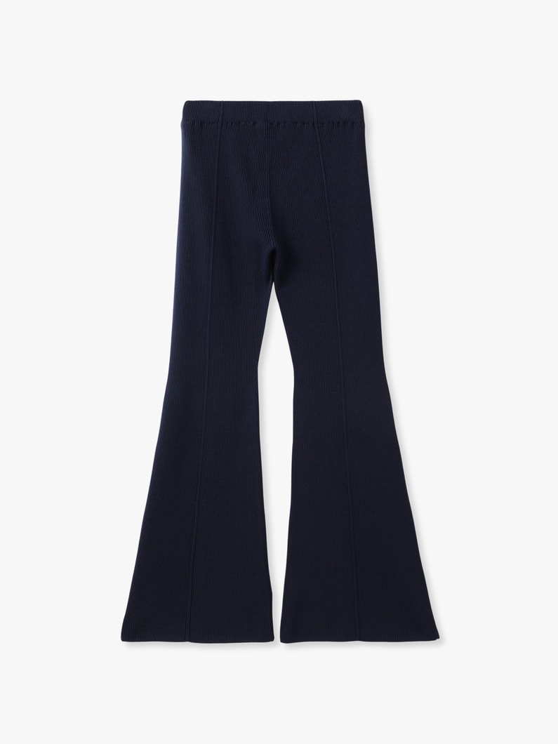 ソフト ポートレート タイト フレアパンツ（ネイビー） 詳細画像 navy 1