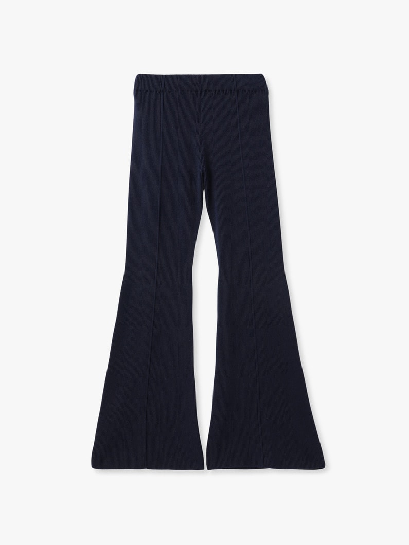 ソフト ポートレート タイト フレアパンツ（ネイビー） 詳細画像 navy 1