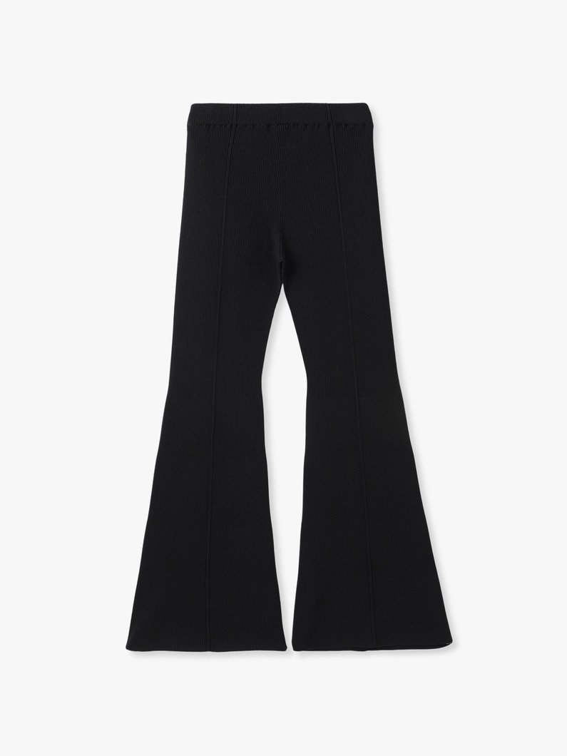 ソフト ポートレート タイト フレアパンツ（ブラック） 詳細画像 black 1