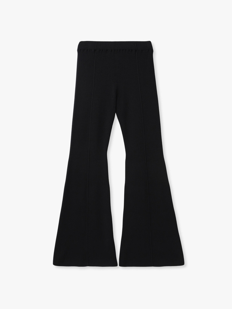 ソフト ポートレート タイト フレアパンツ（ブラック） 詳細画像 black 1