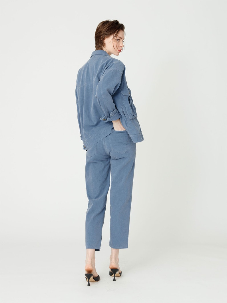 ガーメントダイ 5ポケット パンツ 詳細画像 blue 2