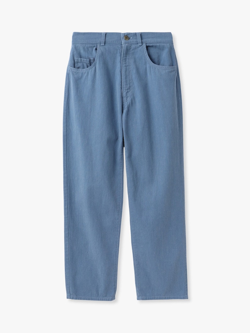 ガーメントダイ 5ポケット パンツ 詳細画像 blue 3